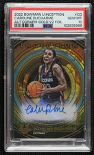 2022 Bowman Inception University Gold Foil V1 32/50 Caroline Ducharme Auto 13i1