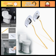 Toilet Trip Lever Compatible with TOTO Models, Polished Chrome Flush Handle, 2 P