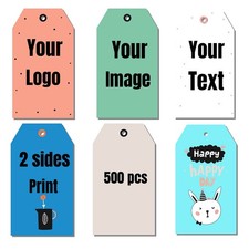 Custom Product Hang Tag Personalized Any Text Clothing Shoes Brand Logo Gift ...