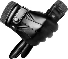 Guanti Pelle Uomo Inverno Guanti Uomo, Touch Screen Guanti Invernali Termici in 