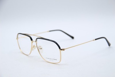NEW CHARLES STONE NEW YORK NY 30025 C3 GOLD AUTHENTIC FRAMES EYEGLASSES 54-13
