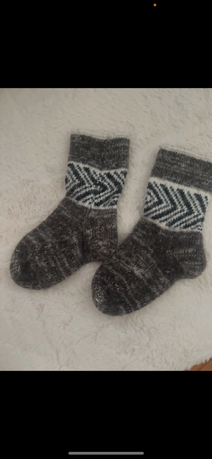 Sheep's Wool Socks 100% Natural Warm Handmade New