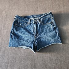 Old Navy Jean Shorts Womens Size 8 High Rise Cut Off OG Straight 3  Carolina