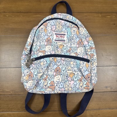 Skechers BOBS All Over Print Dogs Puppies Small Adjustable Strap Cute Backpack
