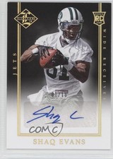2014 Limited Rookie Signatures Gold Spotlight 1/10 Shaquelle Evans Shaq Auto fm0
