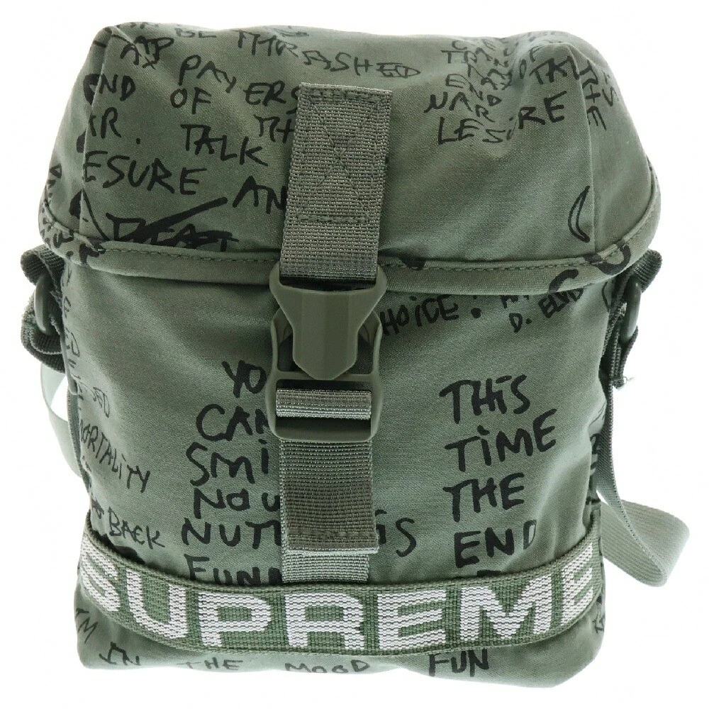 Supreme 23Ss Field Side Bag Gonz épaule olive état d'usage B couleur vert