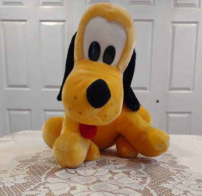 Vintage Disneyland Stuffed Pluto 16'' Plush Dog Sitting