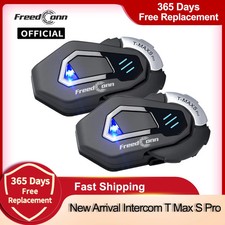 Motorcycle Helmet Headset Intercom Bluetooth Music FM Waterproof Moto Helmet