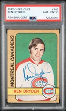 1972 O-Pee-Chee Ken Dryden #145 PSA A Auto A