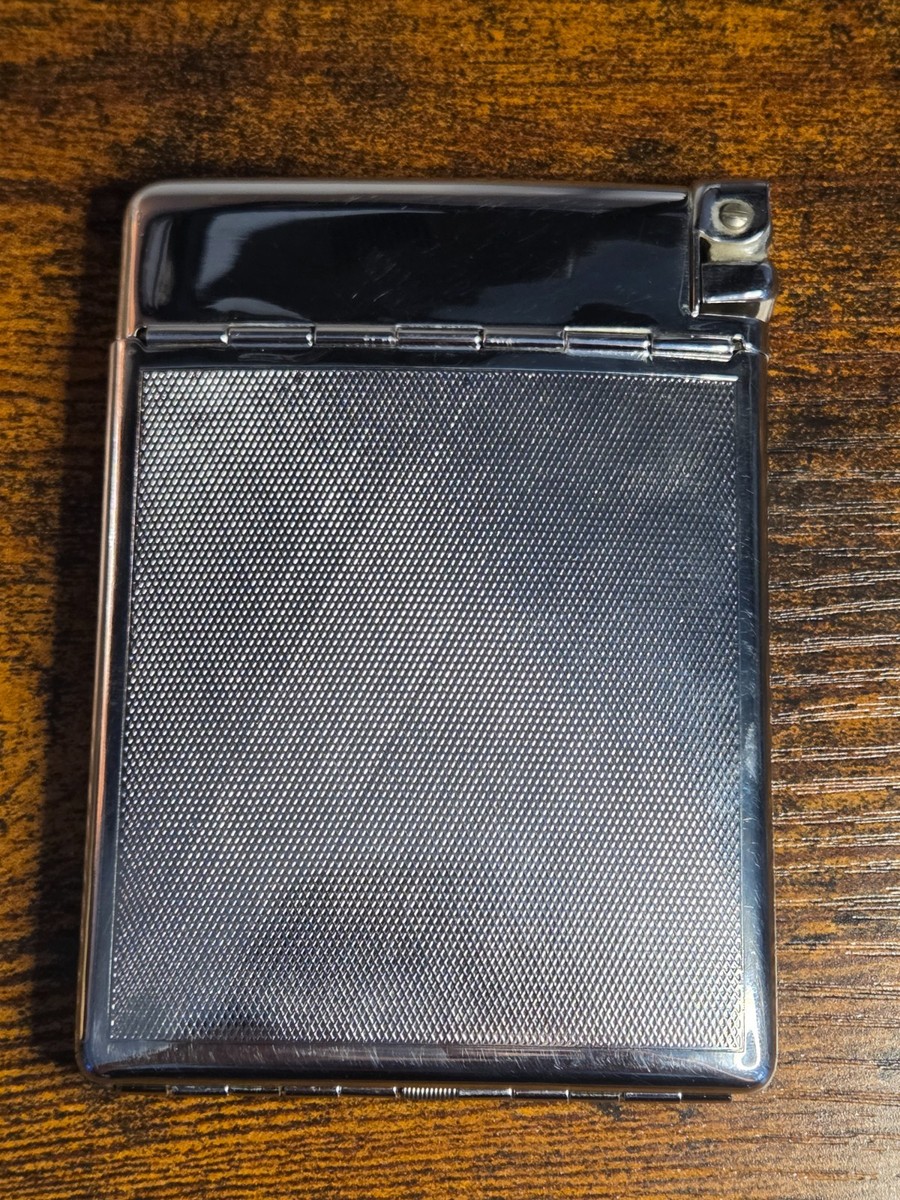 VINTAGE CIGARETTE CASE LIGHTER ROYAL CASE-LITE HOLDER AUTO STRIKE FLIP TOP  STYLE