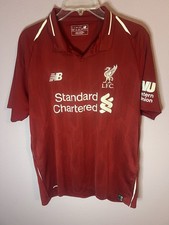 New Balance Red UEFA Standard Chartered Marko Grujic Premier 2017-18 Shirt Large