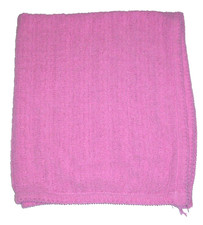 Circo Target Bright Pink Baby Blanket Chenille Cable Knit Rope Security