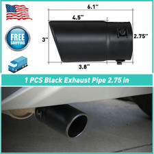 Universal 1x Muffler Tip Exhaust Pipe Stainless Steel Effect 1.55-2.75 Auxito Universal 1x Muffler Tip Exhaust Pipe Stainless Steel Effect 1.55-2.75 Auxito