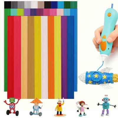 32 Colors PCL 2.5mm 3D Pen Filament Refill Compatible with 3Doodler Start+, L...