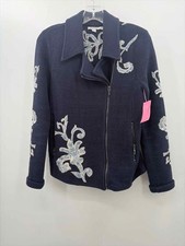 Chico's Navy Size Small Zip Up Jacket