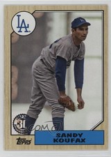 2017 Topps 1987 Topps Baseball 30th Anniversary Sandy Koufax #87-9 HOF 0u0
