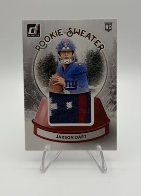 2025 Panini Donruss - Rookie Holiday Sweaters Jaxson Dart #SWE-JDT (MEM, RC)