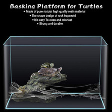 Basking Platform for Turtles Tortoise Dock Resin Resting Rock Reptile Habitat...