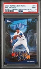 2023 Topps X Bob Ross - Painting the Corners Nolan Ryan Prussian Blue 28/50 PSA9