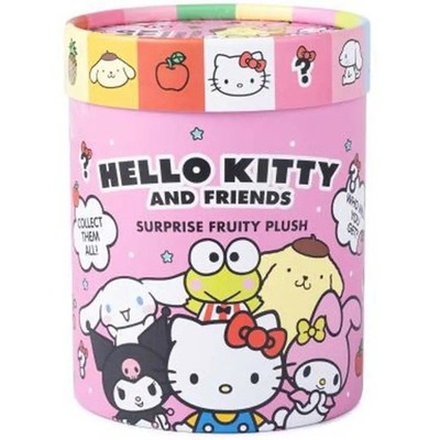 Hello Kitty and Friends Überraschung fruchtiger Plüsch - 1 zufälliges Plüschtier Blindbox