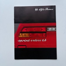 Brochure Catalogue - Alfa Romeo Alfasud Sprint Veloce 1.3 & 1.5 - 1983