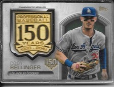 2019 Topps Baseball CODY BELLINGER(Dodgers)150th Anniv Medallion #AMM-CB #87/150