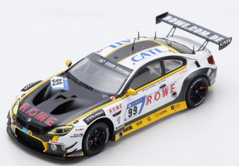 BMW M6 GT3 #99 Rowe Racing Spark miniature 1/43 pour collectionneur de courses de Nürburgring