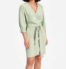 Everlane Women’s Dress The Japanese GoWeave Wrap Green Size 00