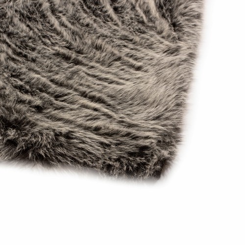 Faux Fur Shag Rug Wolf Tips Two Color Sheepskin Furry Soft Non Slip Rug - Picture 9 of 9