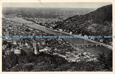 R457708 Blick Vom Rindenhauschen auf Schloss und Stadt Heidelberg Edm v König Nr