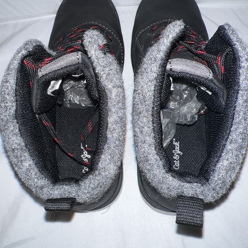 Boys Cat & Jack Hiking Boot Size 6 Dark Gray Excellent Condition - Picture 4 of 8