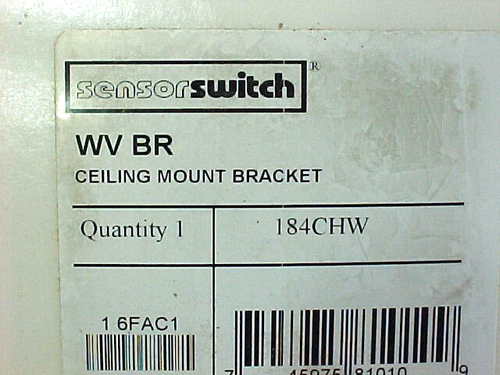 ACUITY CONTROLS SENSOR SWITCH CEILING MOUNT BRACKET WV BR 184CHW GAR - Picture 7 of 7