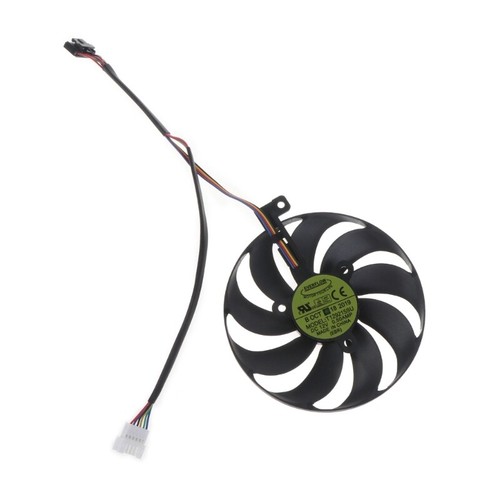12V 4Pin Graphics Card Cooling VGA Fan for Radeon RX 5700 XT 8GB TUF X3 EVO - Afbeelding 4 van 11