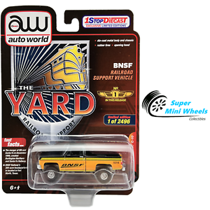 AUTO WORLD 1:64 "THE YARD" SOUTHERN PACIFIC POLICE 1973 CHEVROLET C-10 PICKUP