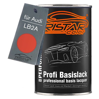 Autolack Dose spritzfertig für Audi LB2A Sundown Orange Basislack 1,0L