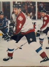 Colorado Avalanche Sylvain LeFebvre Picture 8 x 10 From 1990s