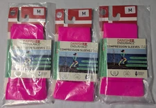 DANISH ENDURANCE (3 PACK) Women Medium Pink 18-21 mmHg Compression Sleeves NEW