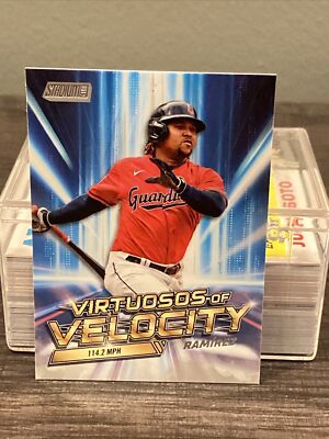 2023 Topps Stadium Club #VV-17 Jose Ramirez VIRTUOSOS OF VELOCITY INSERT