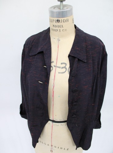 Vintage 1940s Women's Jacket Made by Peg Palmer Gabardine Button Closure - Picture 10 of 12