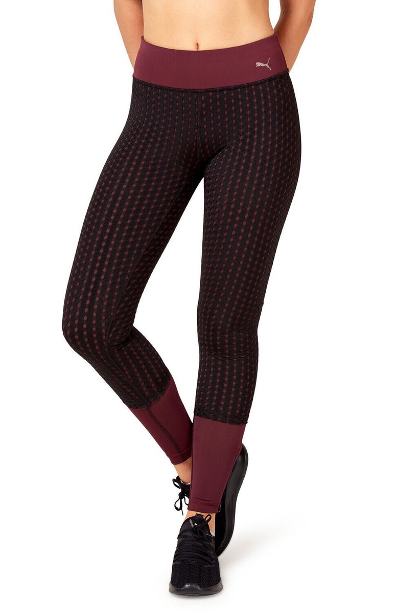 Puma 517083-02 Luxe Mesh Leggings SZ XS Black Multi