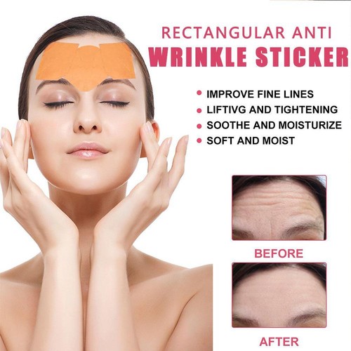 Rechteckiger Anti-Falten-Aufkleber für Stirn zwischen Auge 144PCS NEW - Bild 5 von 12