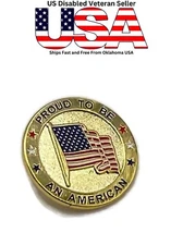 AMERICAN FLAG LAPEL PIN *MADE IN AMERICA* USA VETERAN PATRIOTIC