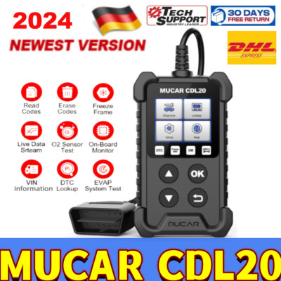 MUCAR CDL20 Auto OBD2 Scanner Code Reader Profi KFZ Diagnosegerät Scan Tool ECM