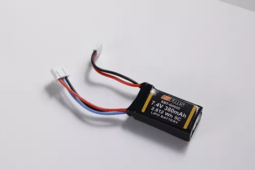 FMS LIPO Battery 2S 7.4V 380mAh without PCM For FCX24M 1/12 FJ45&JIMNY 1/18 LC80