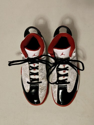 Jordan Dub Zero 311047-116 White, Black & Varsity Red Boys Basketball Size 6.5Y - Picture 9 of 15