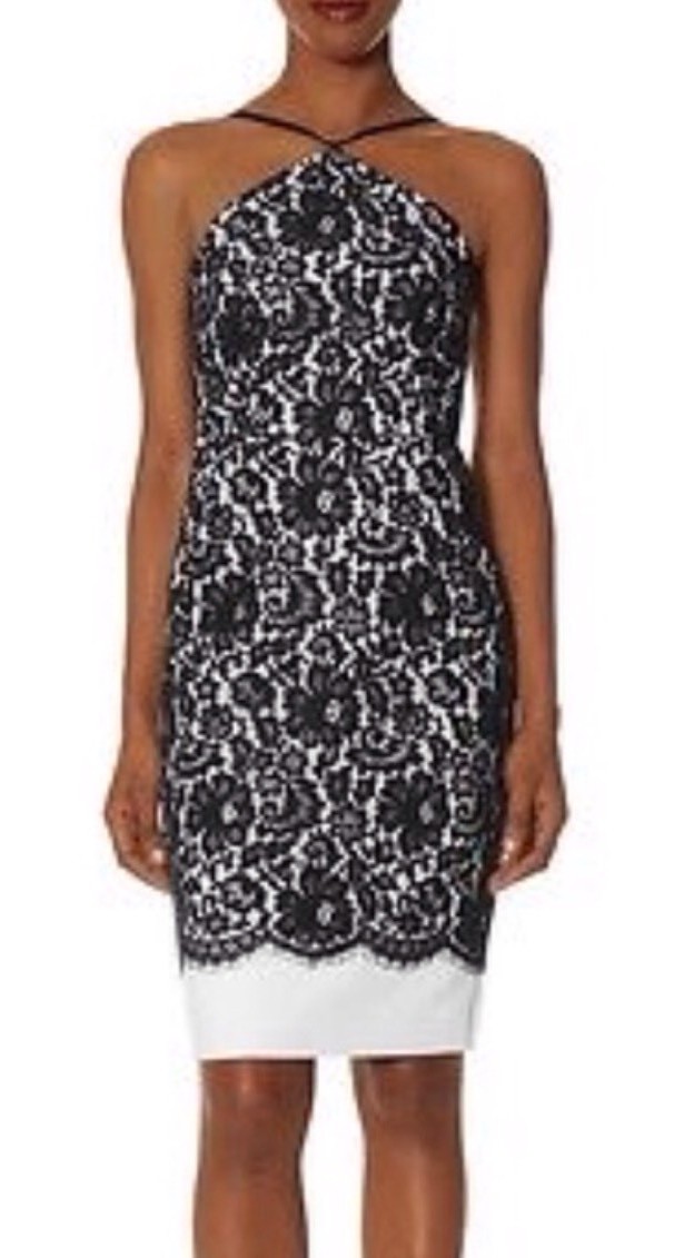 The Limited SCANDAL Collection Black Lace Dress Sheath White 0 Small Olivia  Pope | eBay.de