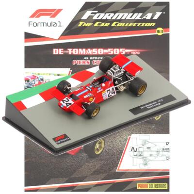 Panini Formel 1 Auto Sammlung De Tomaso 505 1970 Ausgabe 163 inkl. Magazin