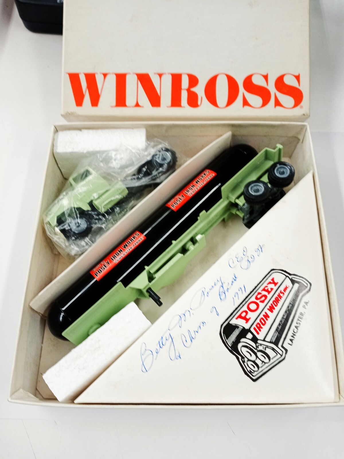 Winross Diecast Tanker Truck "Posey Iron Works Inc. Lancaster, PA" 1 of 480 Made