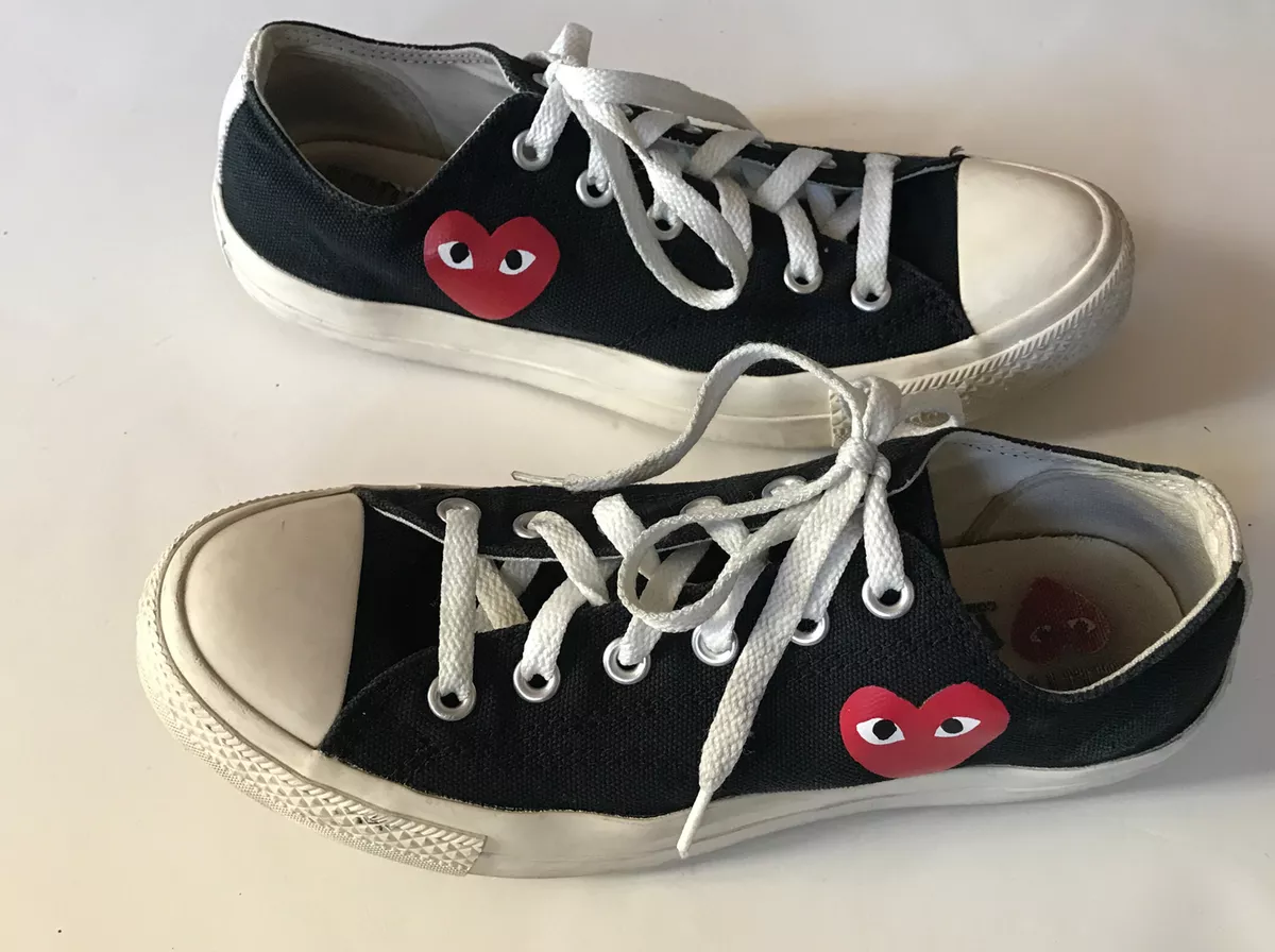 dybtgående Mod viljen Våbenstilstand Converse Comme des Garçons Play Men US7 | Women US9 UK7 EURO40 | eBay