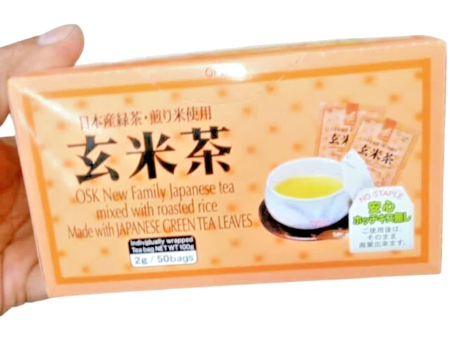 OSK New Family JAPANESE Tea Mixed With Roasted Rice ( 2 packs X 50 teabags ) - Image 4 of 4